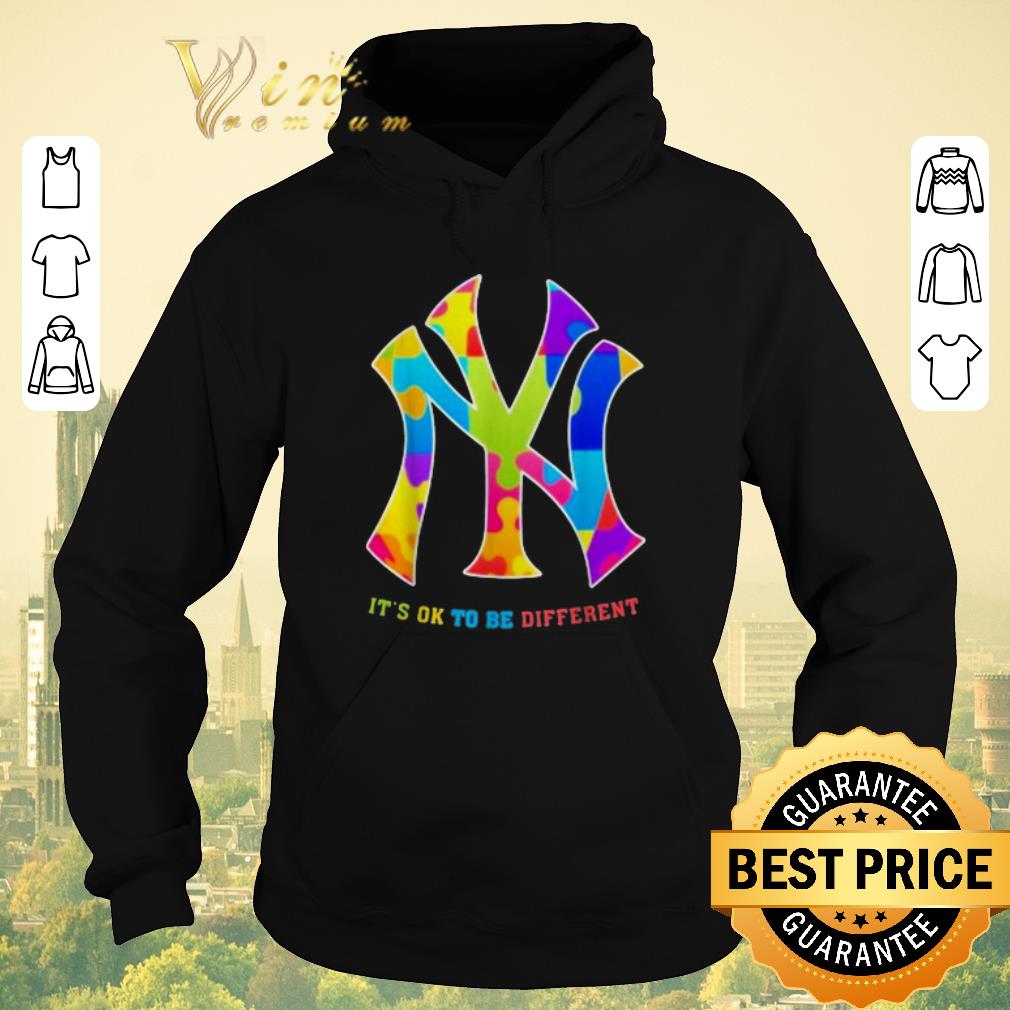 Funny Autism New York Yankees It s Ok To Be Different shirt sweater 4 - Funny Autism New York Yankees It's Ok To Be Different shirt sweater