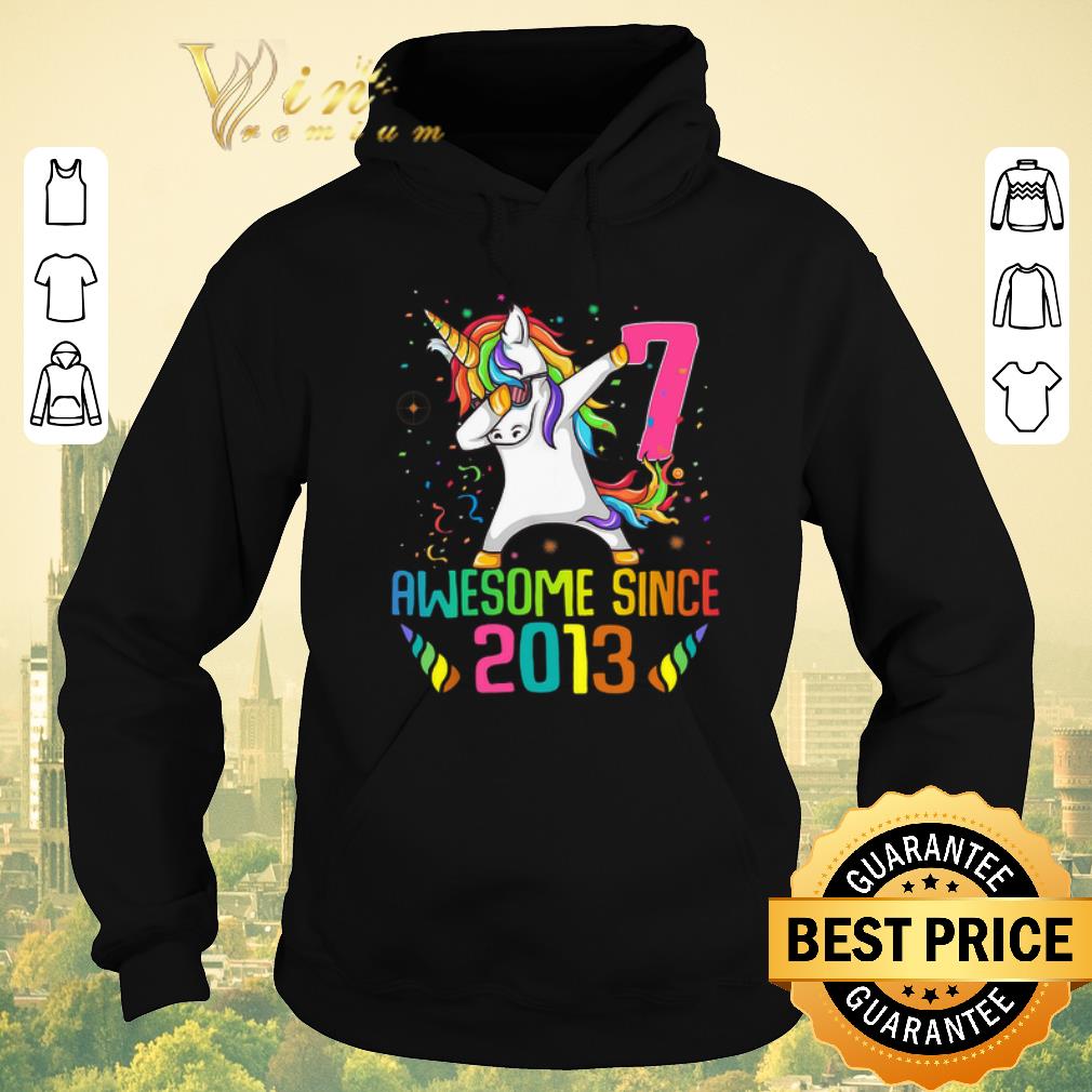Funny Awesome Since 2013 7 Years Old 7th Birthday Unicorn Dabbing shirt sweater 4 - Funny Awesome Since 2013 7 Years Old 7th Birthday Unicorn Dabbing shirt sweater