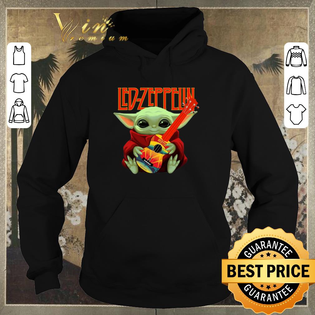 Funny Baby Yoda Hug Led Zeppelin Guitar Star Wars shirt sweater 4 - Funny Baby Yoda Hug Led Zeppelin Guitar Star Wars shirt sweater