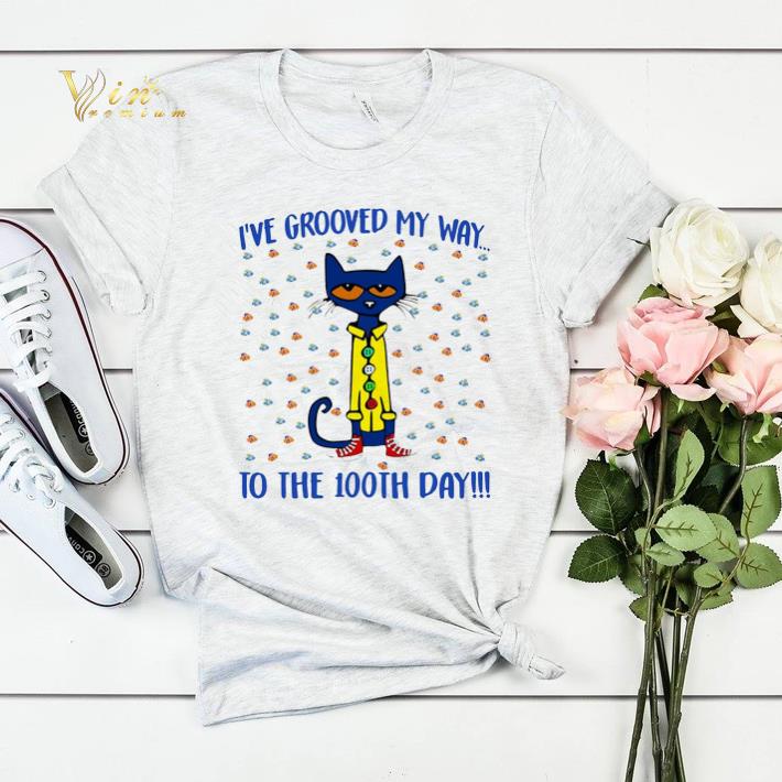 I ve grooved my way to the 100th day Pete the Cat shirt sweater 4 - I've grooved my way to the 100th day Pete the Cat shirt sweater