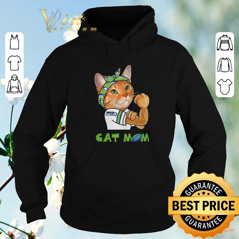Official Strong Cat Mom Seattle Seahawks shirt sweater 4 - Official Strong Cat Mom Seattle Seahawks shirt sweater