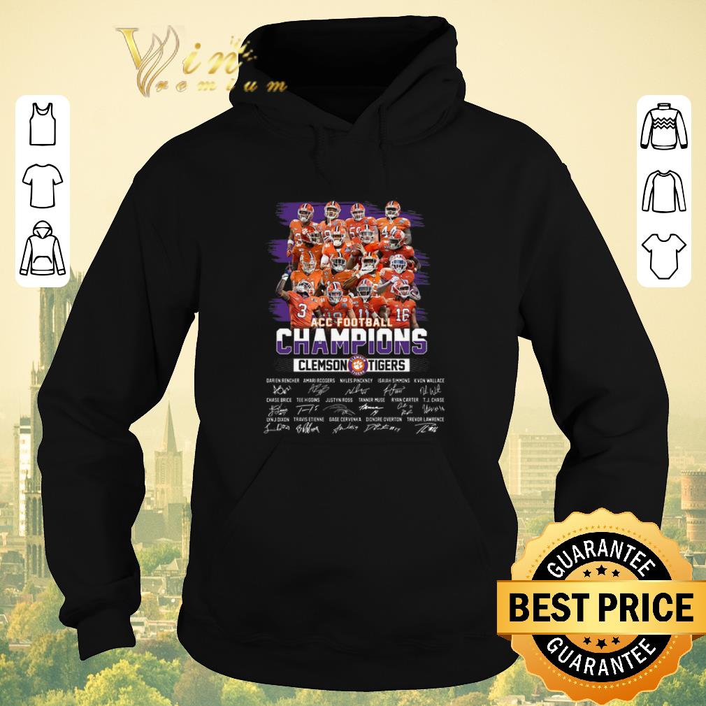 Original ACC Football Champions Clemson Tigers all signature autographed shirt sweater Original ACC Football Champions Clemson Tigers all signature autographed shirt sweater 4 - Original ACC Football Champions Clemson Tigers all signature autographed shirt sweater