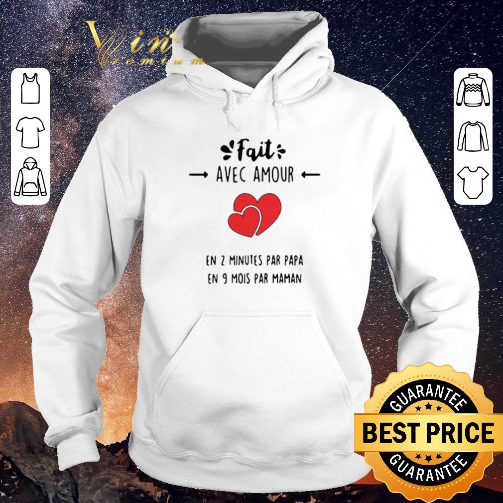 Pretty Fait avec amour en 2 minutes par papa en 9 mois par maman shirt sweater Pretty Fait avec amour en 2 minutes par papa en 9 mois par maman shirt sweater 4 - Pretty Fait avec amour en 2 minutes par papa en 9 mois par maman shirt sweater