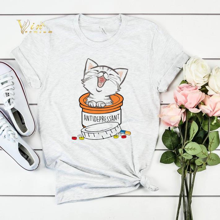 White Cat funny Antidepressant shirt sweater 4 - White Cat funny Antidepressant shirt sweater
