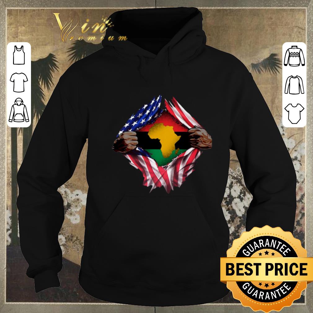 Awesome Pan Africanism Blood Inside Me South African American Flag shirt sweater 4 - Awesome Pan-Africanism Blood Inside Me South African American Flag shirt sweater