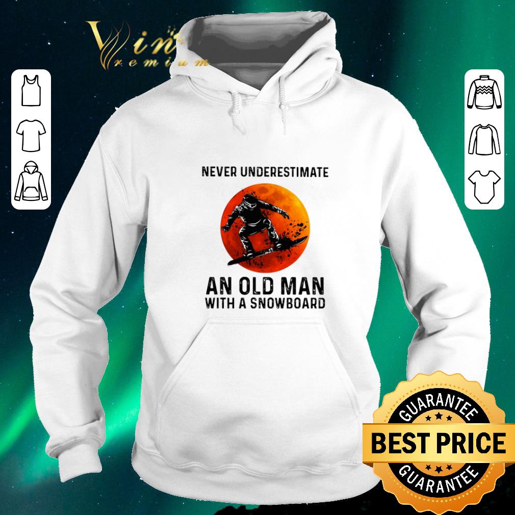 Awesome Sunset Never underestimate an old man with a snowboarding sports shirt sweater 4 - Awesome Sunset Never underestimate an old man with a snowboarding sports shirt sweater