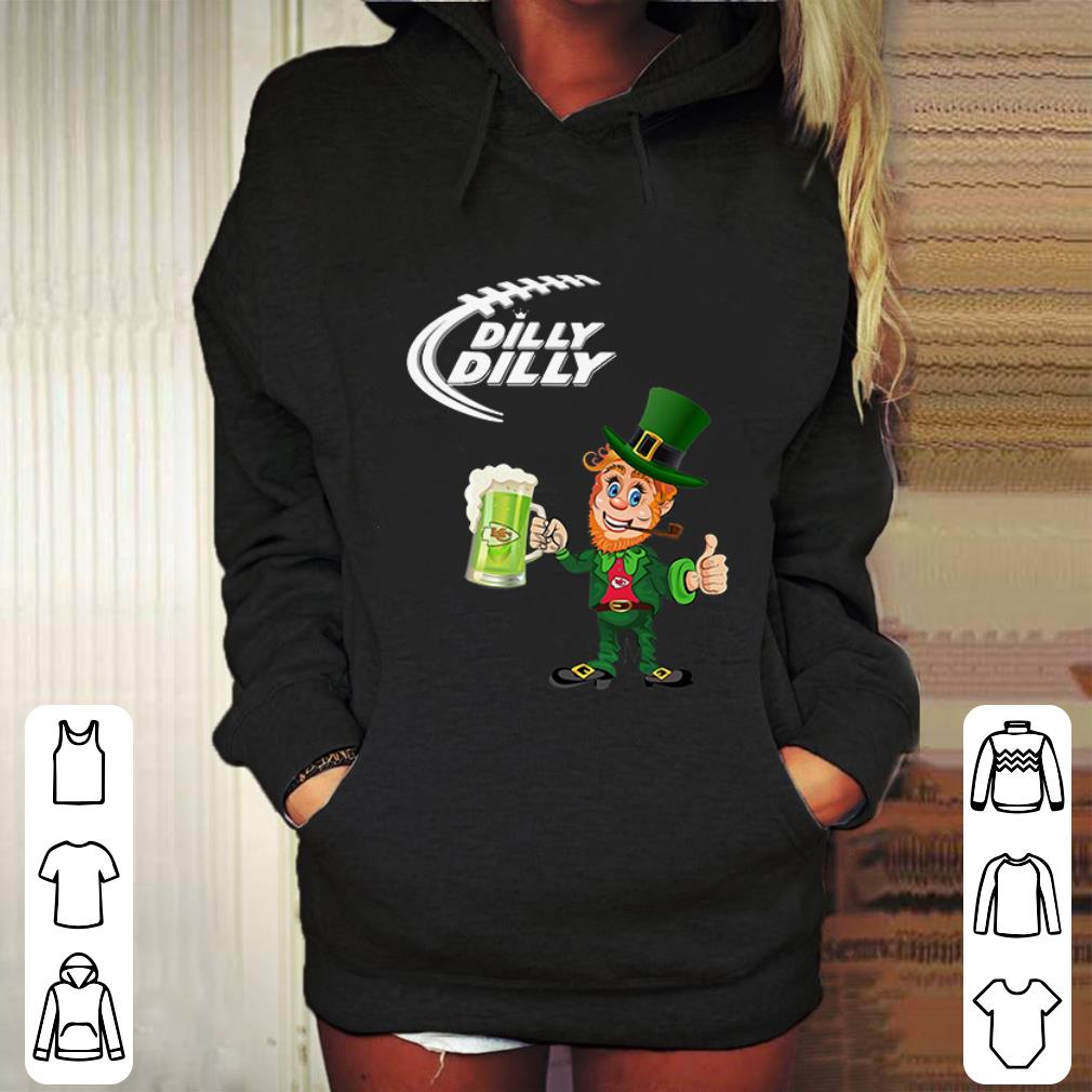 Cool Leprechaun Dilly Dilly Kansas City Chiefs St Patrick s day shirt 4 - Cool Leprechaun Dilly Dilly Kansas City Chiefs St. Patrick's day shirt