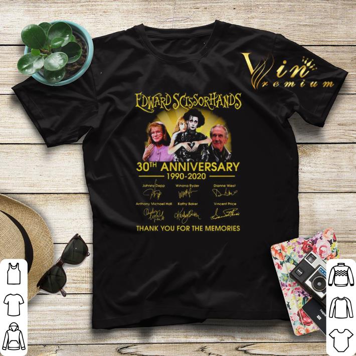 Edward Scissorhands 30th anniversary 1990 2020 signatures shirt sweater 4 - Edward Scissorhands 30th anniversary 1990 2020 signatures shirt sweater