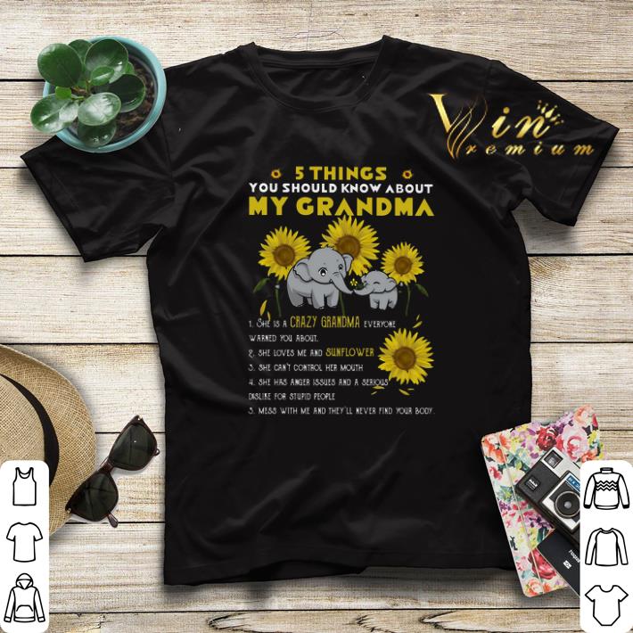 Elephants 5 things you should know about my grandma sunflower shirt sweater Elephants 5 things you should know about my grandma sunflower shirt sweater 4 - Elephants 5 things you should know about my grandma sunflower shirt sweater
