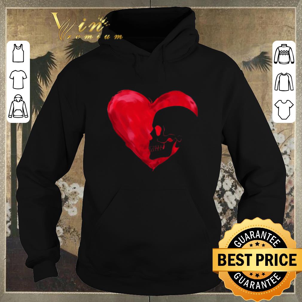 Funny Love Skull Red Heart shirt sweater Funny Love Skull Red Heart shirt sweater 4 - Funny Love Skull Red Heart shirt sweater