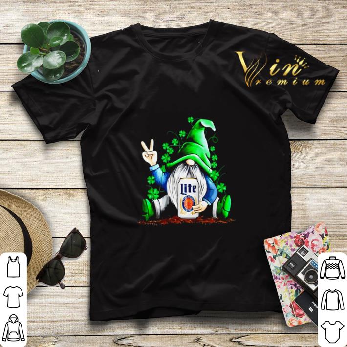 Gnome hug Miller Lite Irish St Patrick s day shirt sweater 4 - Gnome hug Miller Lite Irish St. Patrick’s day shirt sweater