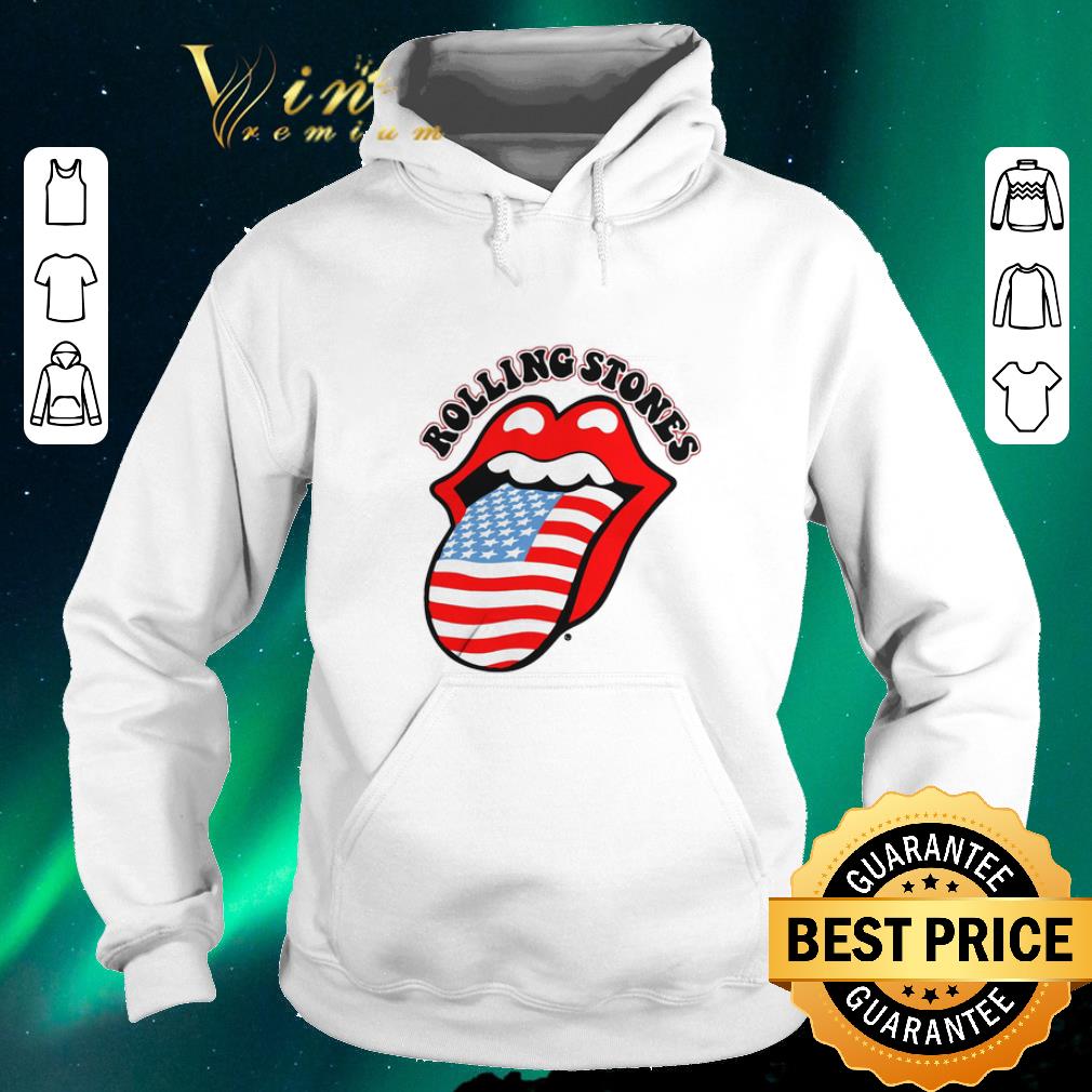Hot USA Tongue Rolling Stones American flag shirt sweater 4 - Hot USA Tongue Rolling Stones American flag shirt sweater