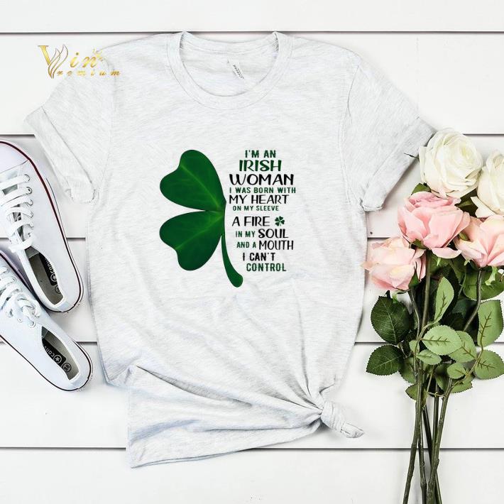 I m an irish woman i was born with my heart St Patrick s day shirt sweater 4 - I'm an irish woman i was born with my heart St. Patrick's day shirt sweater