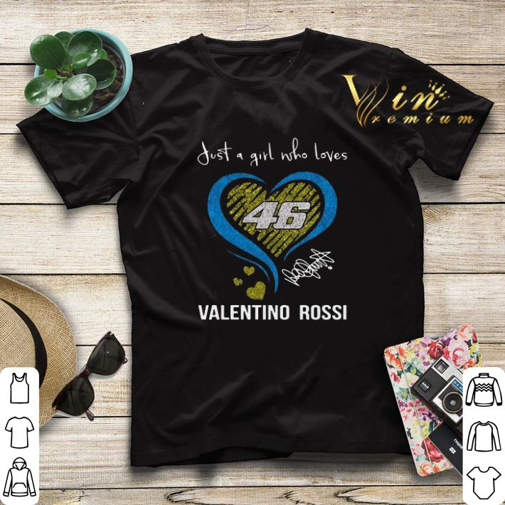 Just a girl love with her Valentino Rossi 46 signature shirt sweater 4 - Just a girl love with her Valentino Rossi 46 signature shirt sweater