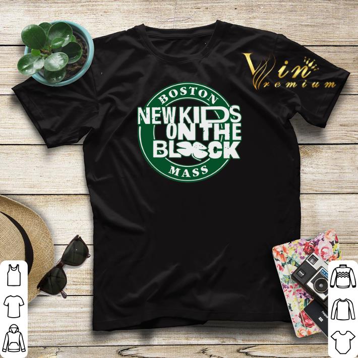New Kids On The Block Boston Mashup Starbucks Logo shirt sweater 4 - New Kids On The Block Boston Mashup Starbucks Logo shirt sweater