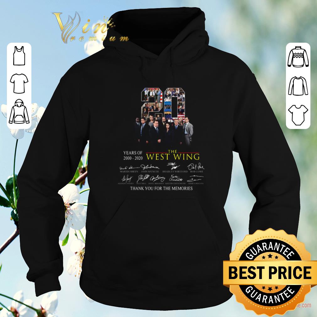 Nice 20 years of 2000 2020 The West Wing signatures shirt sweater Nice 20 years of 2000 2020 The West Wing signatures shirt sweater 4 - Nice 20 years of 2000 2020 The West Wing signatures shirt sweater