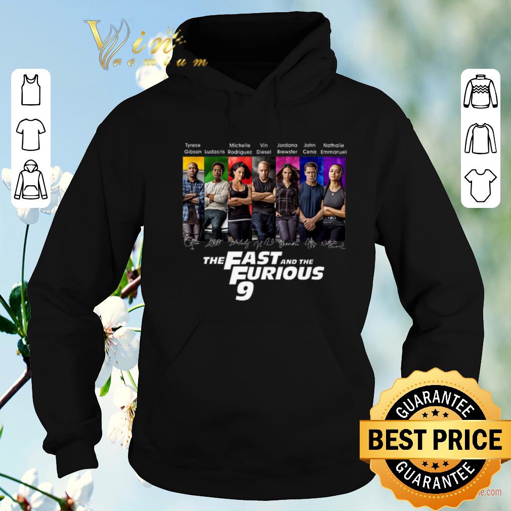 Nice All character signatures The Fast And The Furious 9 shirt sweater 4 - Nice All character signatures The Fast And The Furious 9 shirt sweater