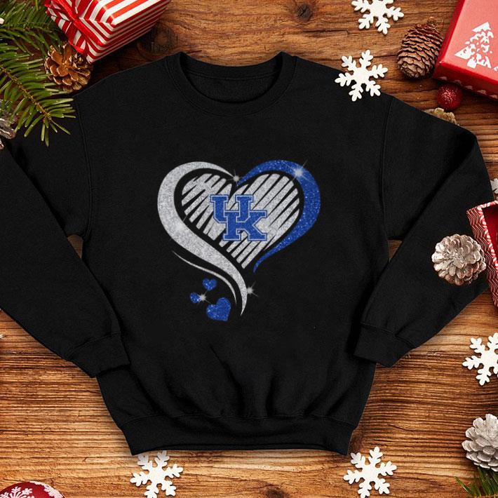 Nice Love Kentucky Wildcats diamond heart shirt 4 - Nice Love Kentucky Wildcats diamond heart shirt