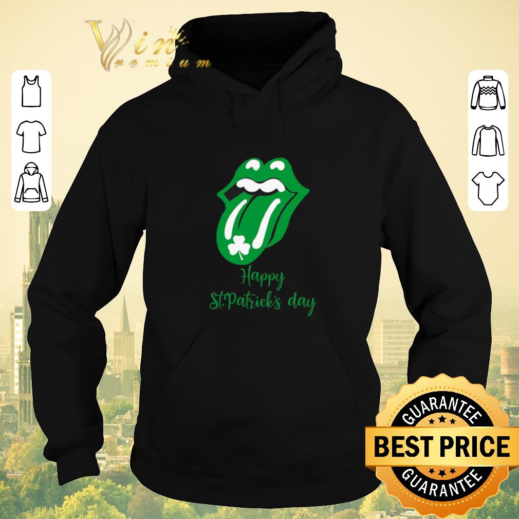 Nice Rolling Stones logo shamrock Happy St Patrick s day shirt sweater 4 - Nice Rolling Stones logo shamrock Happy St. Patrick's day shirt sweater