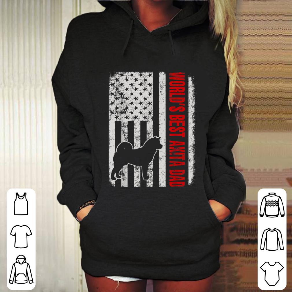 Nice World s Best Akita Dad American Flag shirt 4 - Nice World's Best Akita Dad American Flag shirt