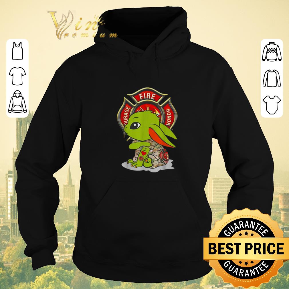 Official Baby Yoda I love Fire Department shirt sweater 4 - Official Baby Yoda I love Fire Department shirt sweater