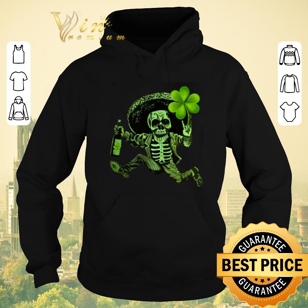 Official Skull Skeleton With Shamrock St Patrick s day shirt 4 - Official Skull Skeleton With Shamrock St. Patrick's day shirt