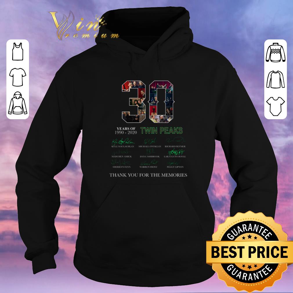 Original 30 years of Twin Peaks signatures thank you for the memories shirt sweater Original 30 years of Twin Peaks signatures thank you for the memories shirt sweater 4 - Original 30 years of Twin Peaks signatures thank you for the memories shirt sweater