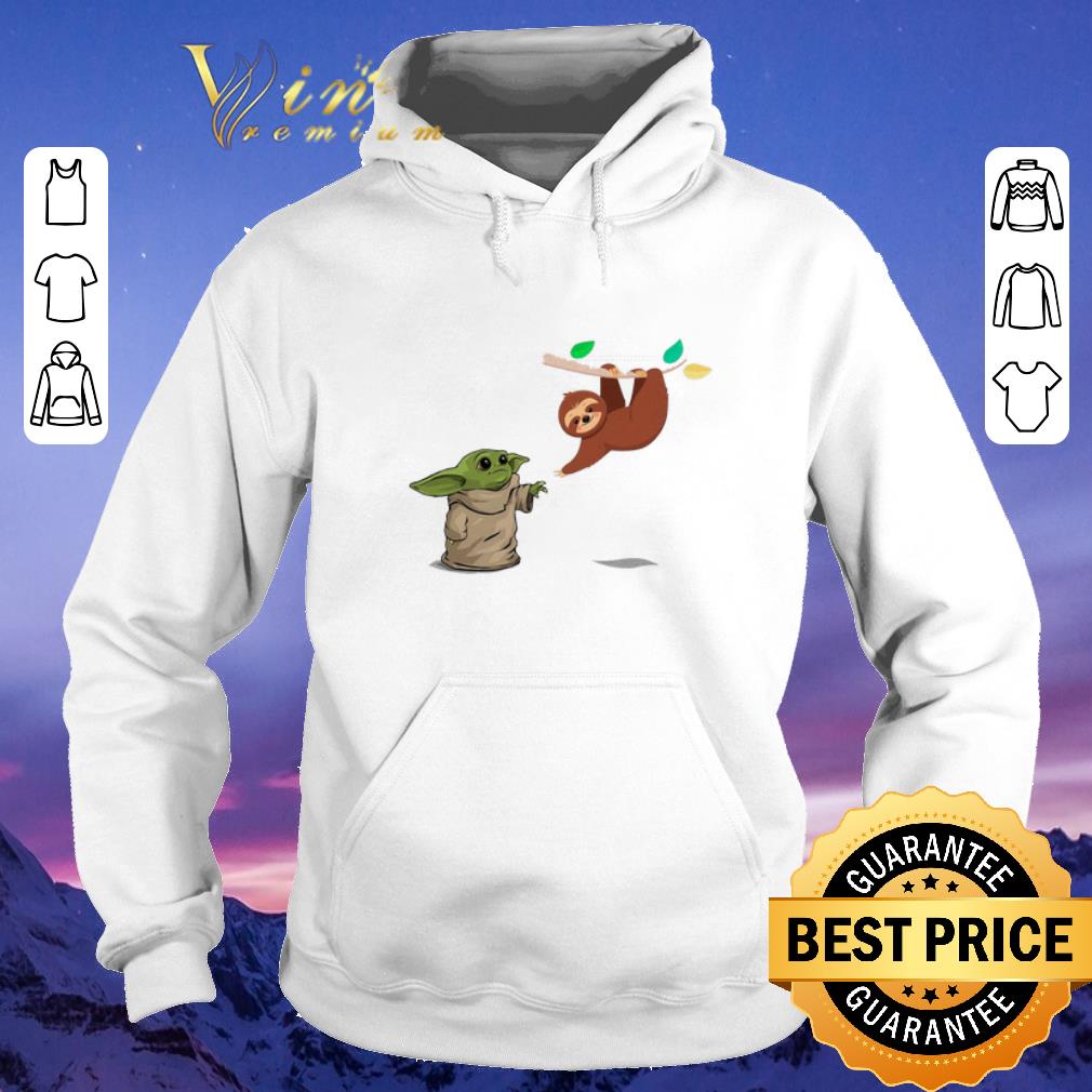 Original Baby Yoda and sloth shirt sweater 4 - Original Baby Yoda and sloth shirt sweater