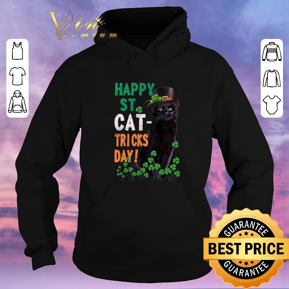 Original Happy St Cat Tricks day St Patrick day black cat shirt sweater 4 - Original Happy St Cat-Tricks day St. Patrick day black cat shirt sweater