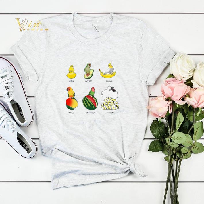 Parrot Lemon Avocado Banana Mango Watermelon Popcorn shirt sweater 4 - Parrot Lemon Avocado Banana Mango Watermelon Popcorn shirt sweater
