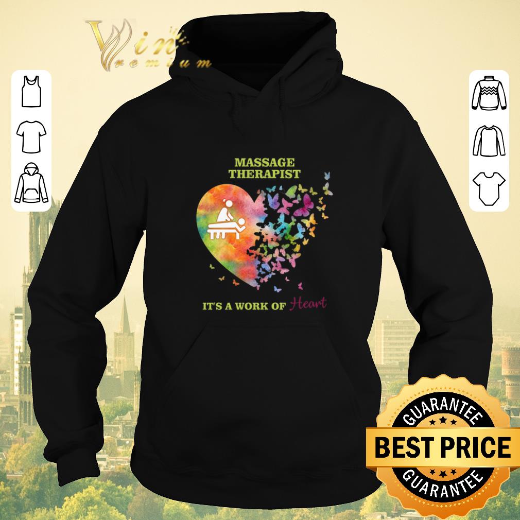 Premium Love butterfly Massage Therapist It s a work of heart shirt sweater 4 - Premium Love butterfly Massage Therapist It's a work of heart shirt sweater