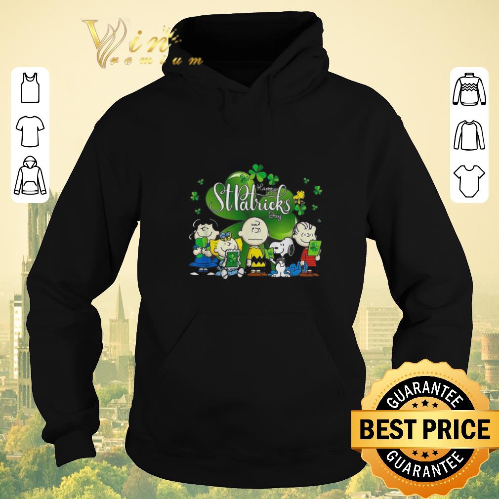 Premium Snoopy Charlie Brown Woodstock happy St Patrick s day shanrock shirt sweater 4 - Premium Snoopy Charlie Brown Woodstock happy St. Patrick’s day shanrock shirt sweater