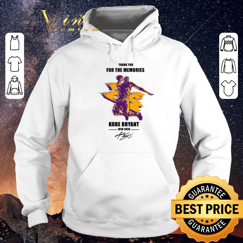 Premium Thank you for the memories 24 RIP Kobe Bryant 1978 2020 signed shirt sweater 4 - Premium Thank you for the memories 24 RIP Kobe Bryant 1978 2020 signed shirt sweater