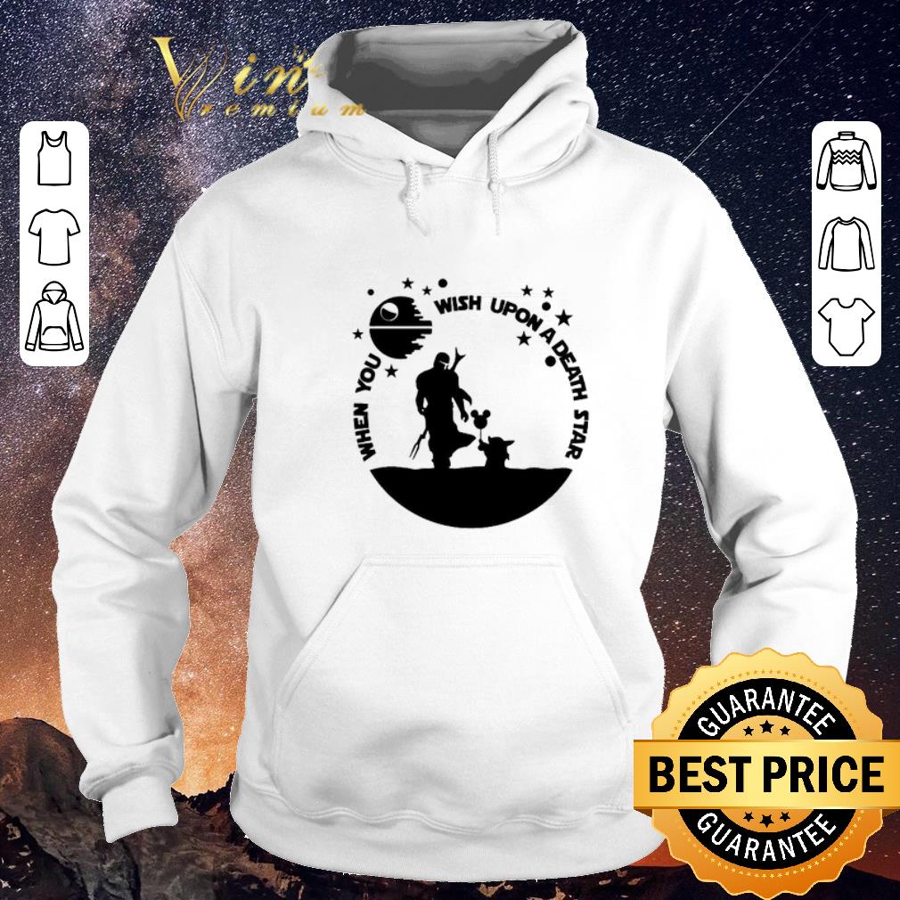 Premium The Mandalorian When you wish upon a Death Star Wars shirt sweater 4 - Premium The Mandalorian When you wish upon a Death Star Wars shirt sweater