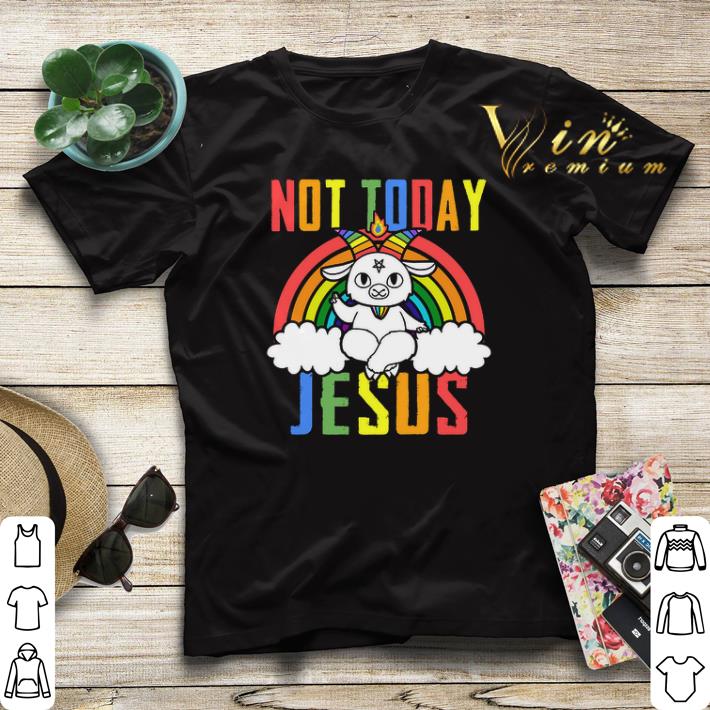 Satan Baphomet LGBT Not Today Jesus shirt sweater 4 - Satan Baphomet LGBT Not Today Jesus shirt sweater