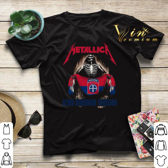 Skeleton mashup Metallica 82nd Airborne Division shirt sweater 4 - Skeleton mashup Metallica 82nd Airborne Division shirt sweater