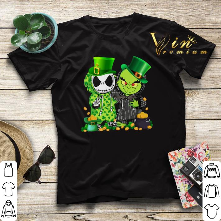 St Patrick s Day Baby Jack Skellington and Baby Grinch shirt sweater 4 - St Patrick's Day Baby Jack Skellington and Baby Grinch shirt sweater