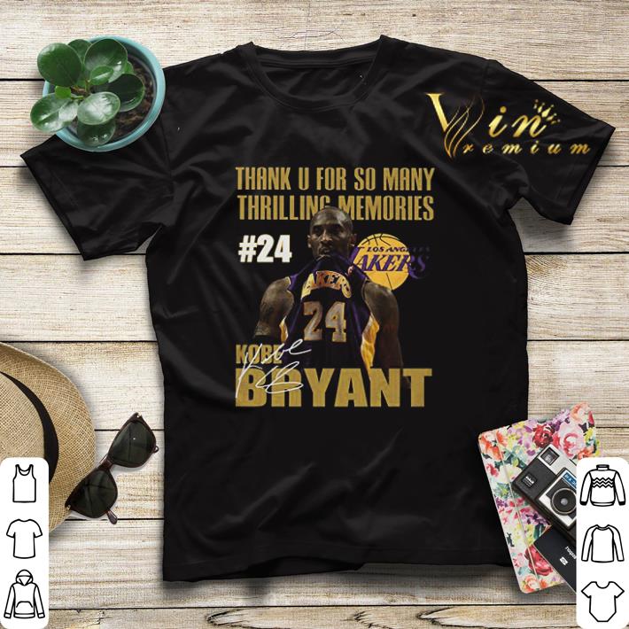 Thank u for so many thrilling memories 24 Lakers Kobe Bryant signed shirt sweater 4 - Thank u for so many thrilling memories #24 Lakers Kobe Bryant signed shirt sweater