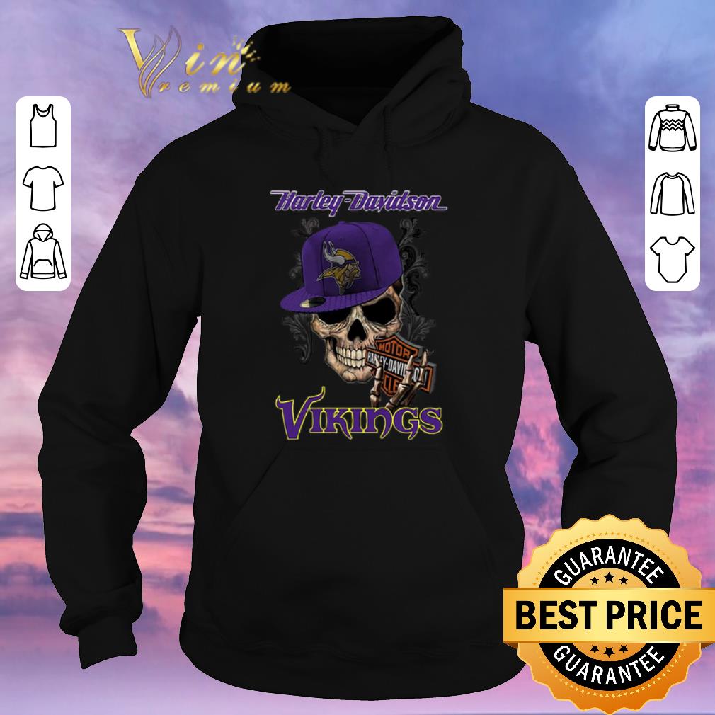 Top Skull Motor Harley Davidson Cycles mashup Minnesota Vikings Logo shirt sweater 4 - Top Skull Motor Harley Davidson Cycles mashup Minnesota Vikings Logo shirt sweater