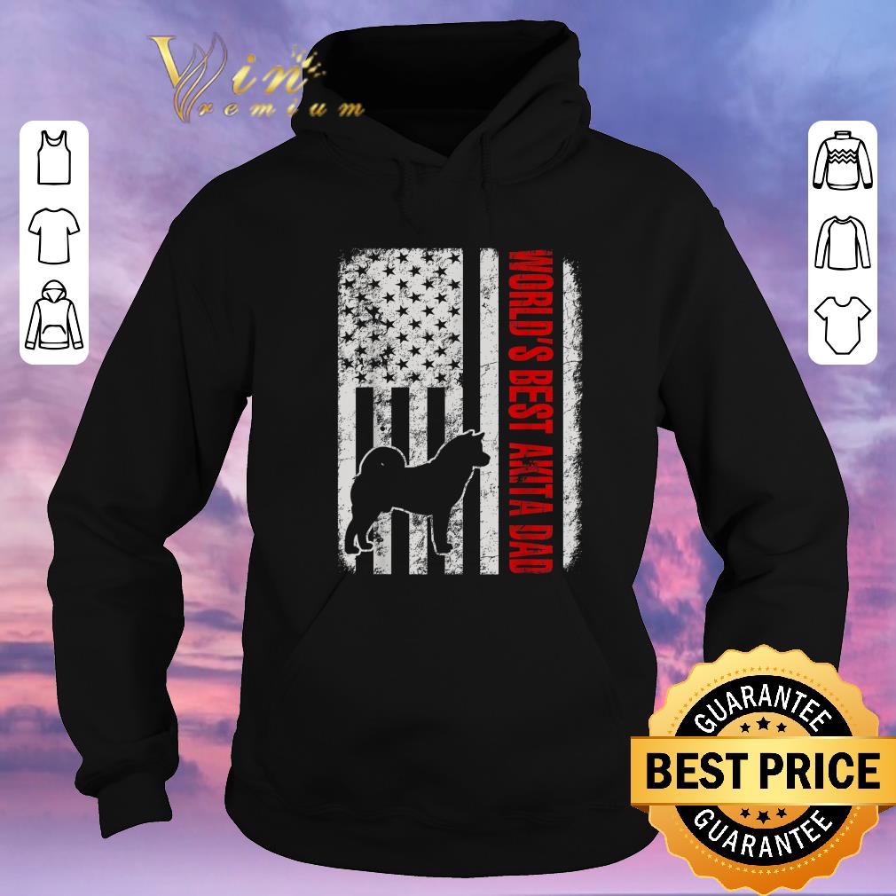 Top World s Best Akita Dad American Flag shirt sweater 4 - Top World's Best Akita Dad American Flag shirt sweater