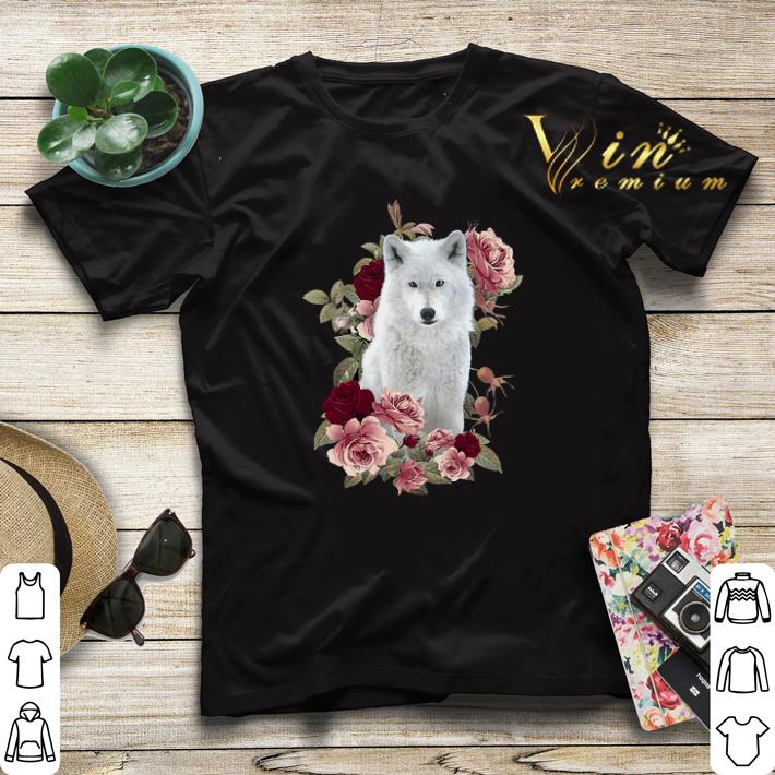 White Wolf With Roses Wolves shirt sweater 4 - White Wolf With Roses Wolves shirt sweater