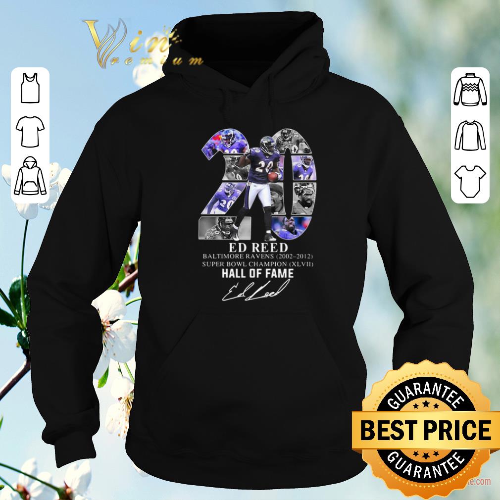 20 Ed Reed Baltimore Ravens 2002 2012 Super Bowl Champion Hall of Fame Signature shirt sweater 20 Ed Reed Baltimore Ravens 2002 2012 Super Bowl Champion Hall of Fame Signature shirt sweater 4 - 20 Ed Reed Baltimore Ravens 2002 2012 Super Bowl Champion Hall of Fame Signature shirt sweater