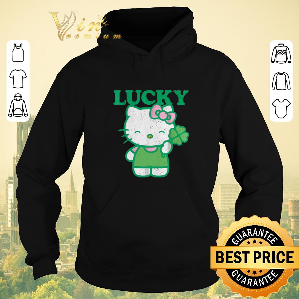 Awesome Hello Kitty Lucky Clover St Patrick s day shirt sweater 4 - Awesome Hello Kitty Lucky Clover St. Patrick's day shirt sweater