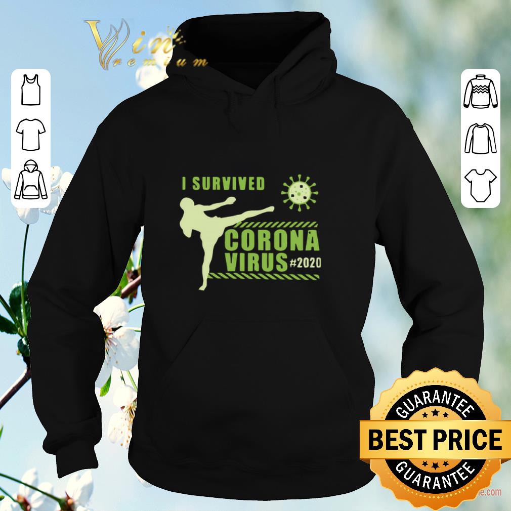 Awesome I survived coronavirus 2020 kicking shirt sweater 4 - Awesome I survived coronavirus #2020 kicking shirt sweater