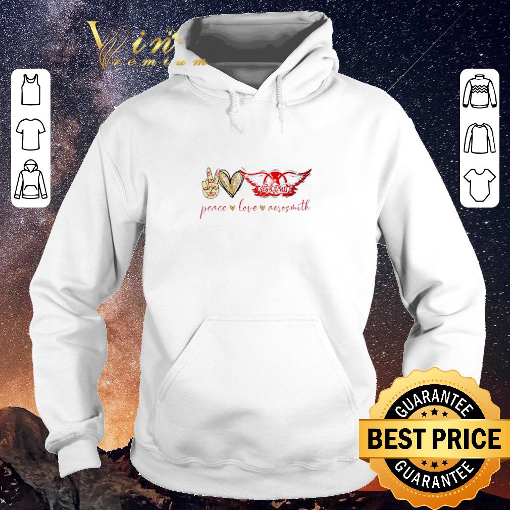 Awesome Peace love Aerosmith logo shirt sweater Awesome Peace love Aerosmith logo shirt sweater 4 - Awesome Peace love Aerosmith logo shirt sweater