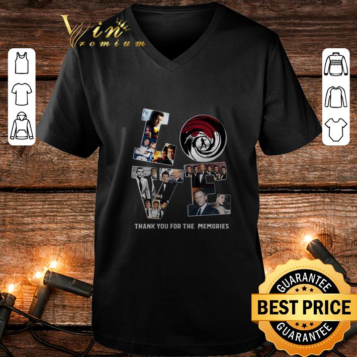 Cool Love Jame Bond 007 thank you for the memories shirt 4 - Cool Love Jame Bond 007 thank you for the memories shirt