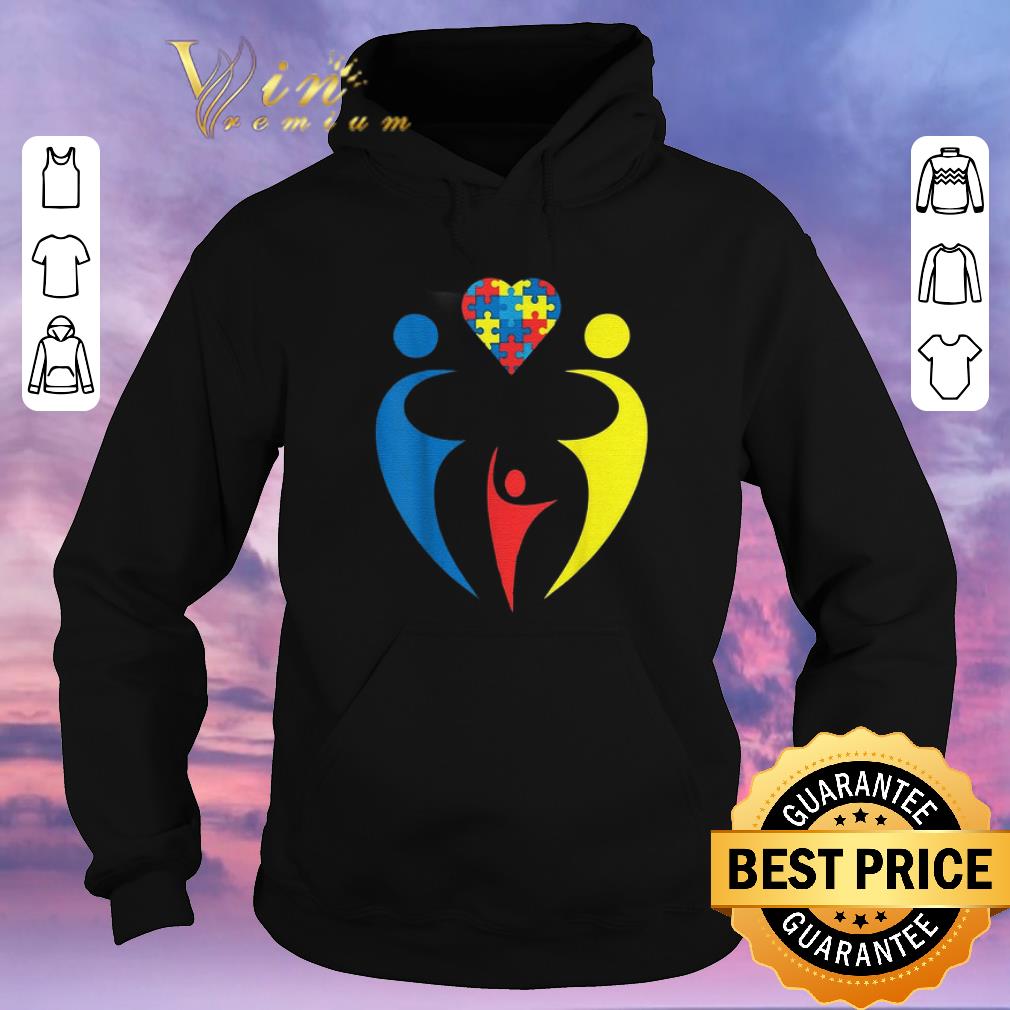 Funny Autism Awarness Family Trio Heart Puzzle shirt sweater 4 - Funny Autism Awarness Family Trio Heart Puzzle shirt sweater