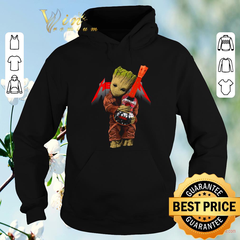 Funny Baby Groot hug logo Metallica Guitarist shirt sweater 4 - Funny Baby Groot hug logo Metallica Guitarist shirt sweater