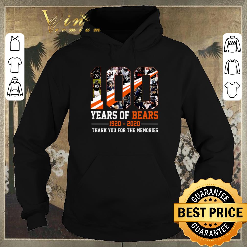 Funny Chicago Bears 100 Years Of Bears 1920-2020 thank you for the memories shirt sweater Funny Chicago Bears 100 Years Of Bears 1920 2020 thank you for the memories shirt sweater 4 - Funny Chicago Bears 100 Years Of Bears 1920-2020 thank you for the memories shirt sweater