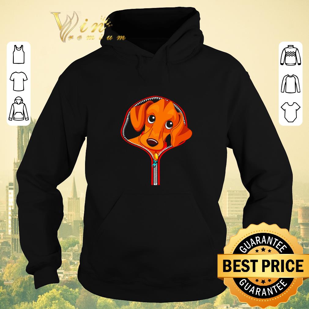 Funny Dachshund out of a zipper shirt sweater 4 - Funny Dachshund out of a zipper shirt sweater